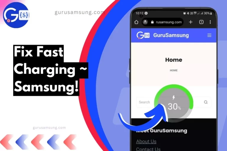 screenshot of fast charging not working on samsung with overlay text to fix it