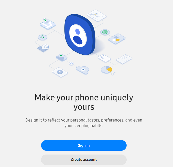 login page for samsung accounts