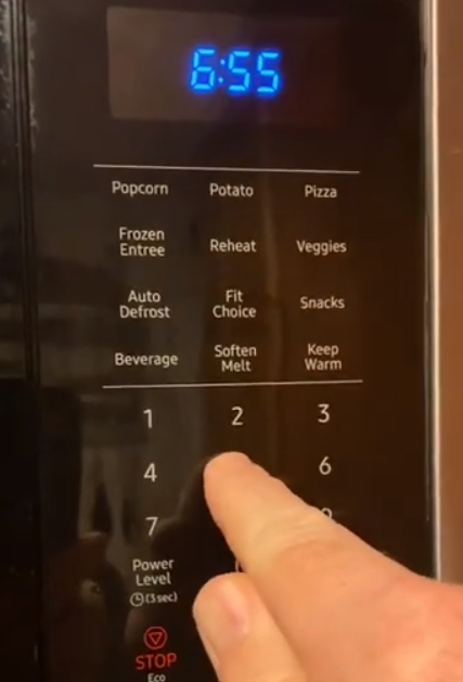 setting up a timer for samsung microwave