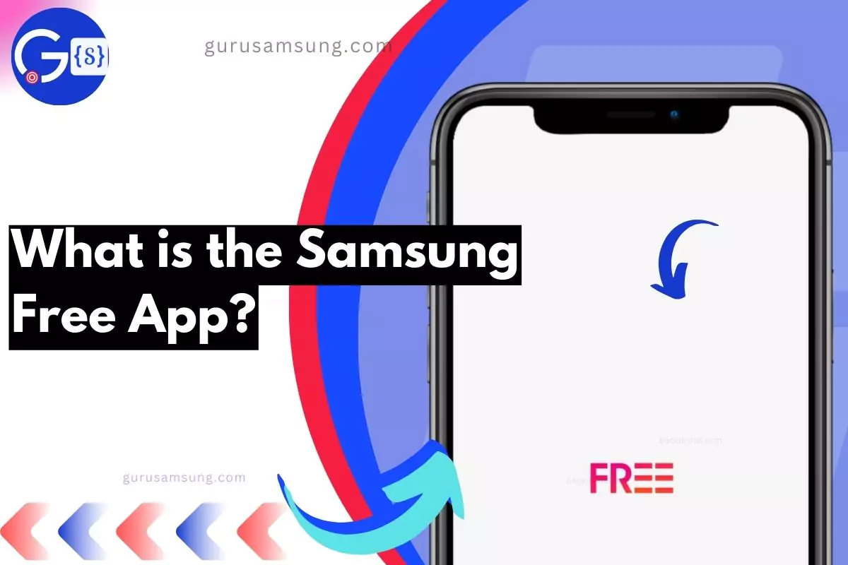 what is Samsung free app text with app opening screen